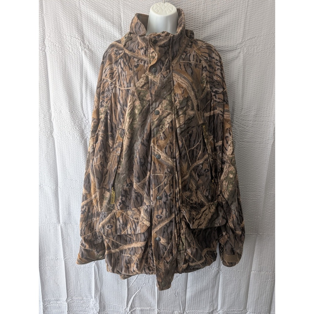 Legend Outfitters Mens XL Mossy Oak Break-Up Camo Fleece Hunting Jacket XL